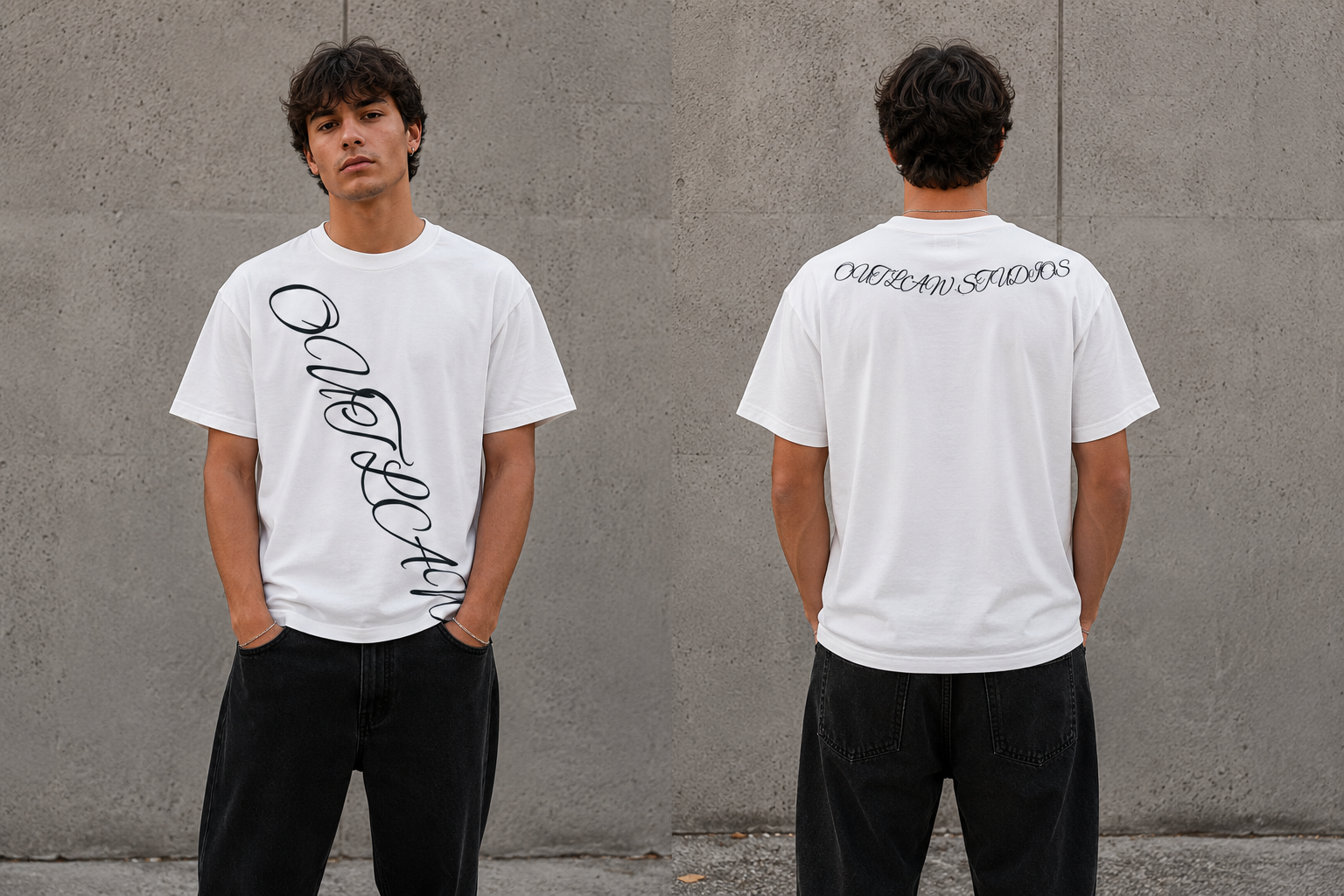 Outlaw White Tee