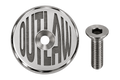 stem cap (black and chrome)