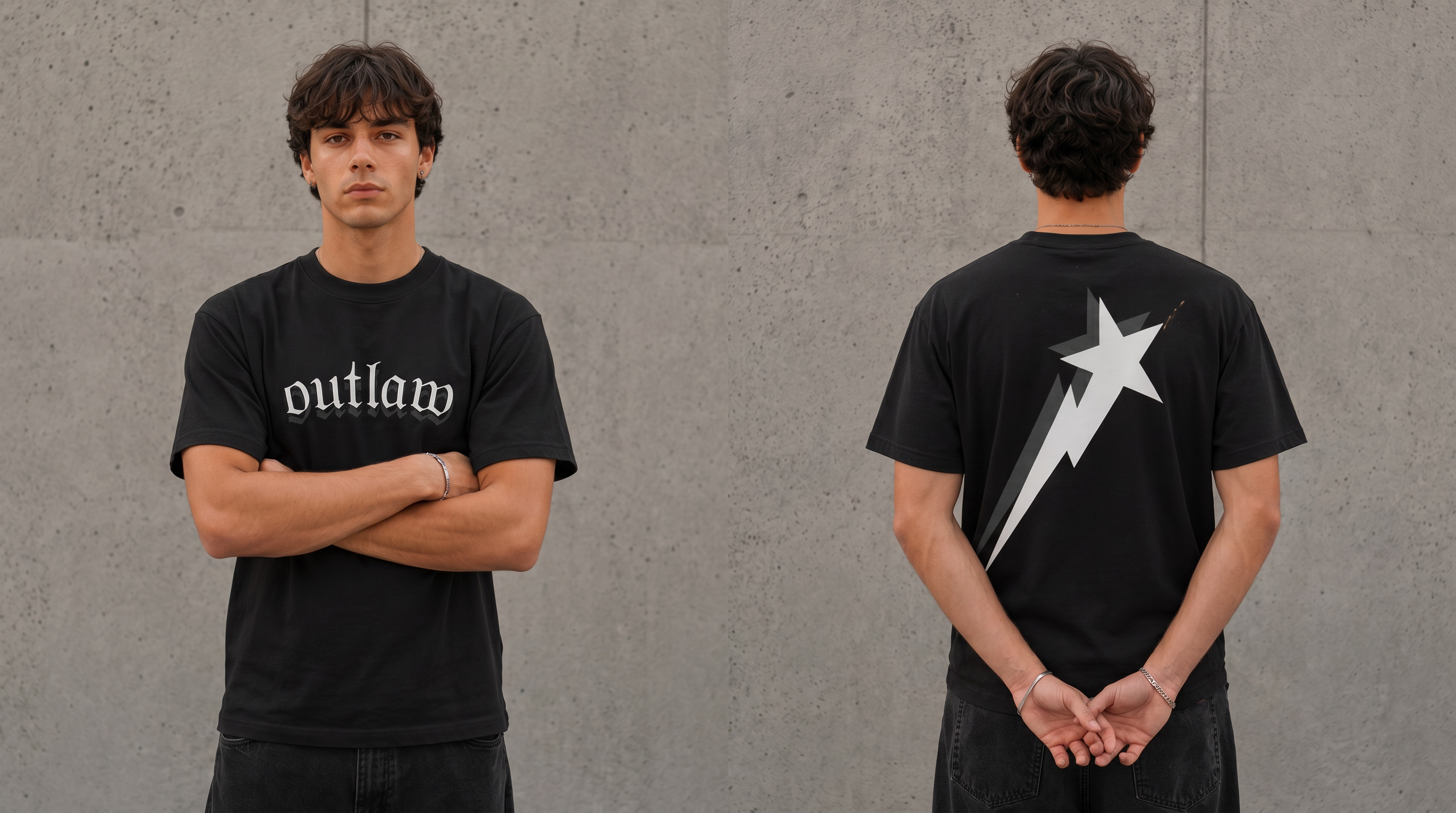 Shooting Star Black Tee